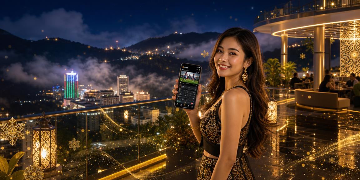 Pemain menikmati slot mudah alih kfc2u di Genting Highlands